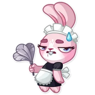 Bunny Rosy telegram stickers