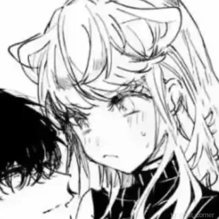 🥺 Anime, Manga, Dziewczyna, Rysunek, Ilustracja telegram sticker