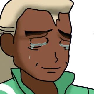 😢 chorando, triste, emoção, desenho animado, personagem telegram sticker
