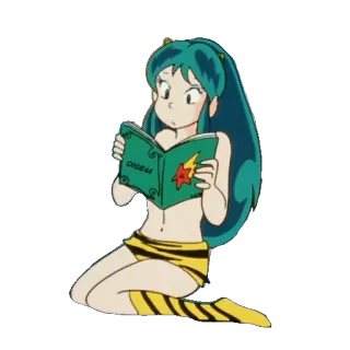 📗 DIGEM อนิเมะ, ผู้หญิง, หนังสือ, การอ่าน, การ์ตูน, ตัวละคร telegram sticker