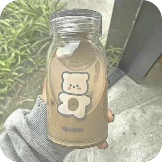 🫥 niedźwiedź, słodki, zwierzę, kreskówka, kawaii telegram sticker