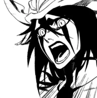😱 Ulquiorra Cifer Bleach Anime, Manga, Horreur, Pleurs, Démon telegram sticker