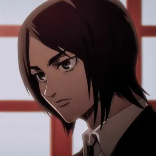 🗝 Pieck Finger Attack on Titan anime, character, Pieck Finger, Attack on Titan, portrait, woman telegram sticker