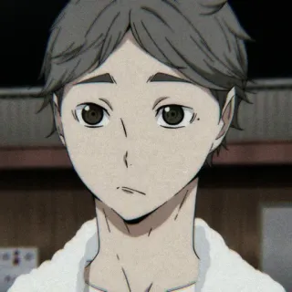 ⚫ Sugawara Koushi Haikyuu!! anime, haikyuu, sugawara, koushi, manga, character telegram sticker