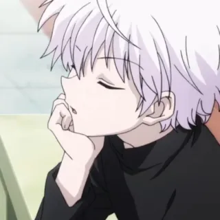 🍶 Killua Zoldyck Hunter x Hunter Anime, Mangá, Killua, Hunter x Hunter, Desenho animado telegram sticker