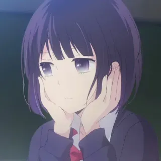 🔖 Anime, Mädchen, Süß, Porträt, Cartoon, Manga, Japanisch telegram sticker