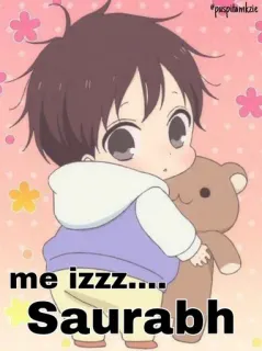 🐻 me izzz....
Saurabh Anime, Dziecko, Pluszowy miś, Słodki, Kreskówka telegram sticker