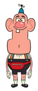 👶 Uncle Grandpa cartoon, character, funny, quirky telegram sticker