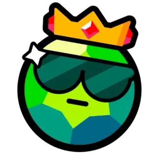 🤑 fajne, okulary przeciwsłoneczne, korona, zielony, klejnot, postać whatsapp sticker