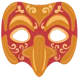 👓 masque, carnaval, vénitien, décoratif, orné, mascarade telegram sticker