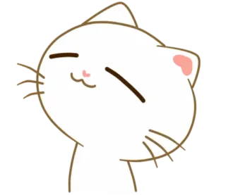 😊 cat, animal, kawaii, cute, sticker telegram sticker