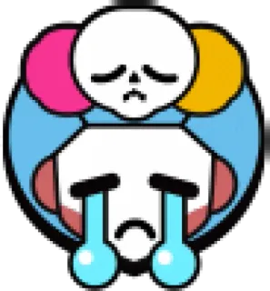 😭 เศร้า, ร้องไห้, อีโมจิ, สติกเกอร์, อารมณ์ telegram sticker