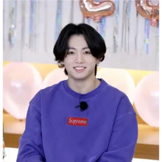 🙂 Supreme homme, sweat violet, Supreme, K-pop, intérieur, souriant telegram sticker