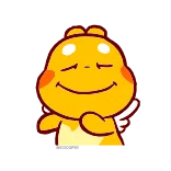 ☺️ mignon, jaune, ange, souriant, dessin animé, joyeux telegram sticker