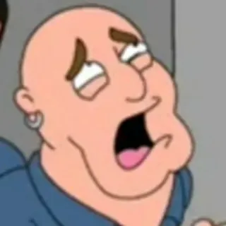 😫 Opie Family Guy Cartoon, Animiert, Lustig, Glatze, Opie, Family Guy telegram sticker