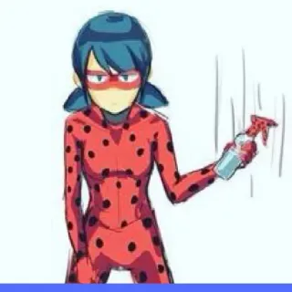 😑 Ladybug Miraculous: Tales of Ladybug & Cat Noir Mariquita, Miraculous, Dibujos animados, Limpieza telegram sticker