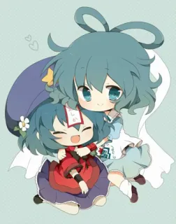❤ しカ Anime, Chibi, Niedlich, Kawaii, Japanisch telegram sticker