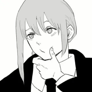 🤔 Makima Chainsaw Man anime, manga, character, makima, chainsaw man telegram sticker