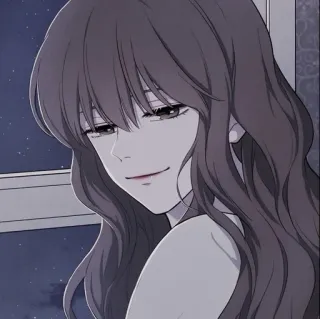 ✖️ woman, girl, portrait, anime, manga, cartoon, art whatsapp sticker