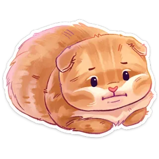 😐 猫, かわいい, カワイイ, ステッカー, 動物, ペット telegram sticker