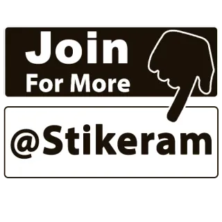 ©️ Join
For More
@Stikeram sticker, social media, unisciti, segui, mano, nome utente telegram sticker