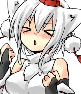 🐺 anime, kawaii, manga, cute, happy, chibi telegram sticker