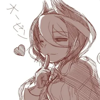 😘 オーダン Anime, Sketsa, Hati, Sst, Diam telegram sticker