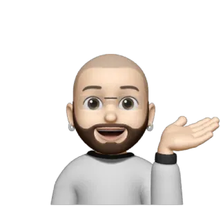 💥 Avatar, Emoji, Person, Cartoon, Mann, Gruß whatsapp sticker