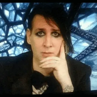 😳 Marilyn Manson Musiker, Sänger, Künstler, Promi, Rockstar telegram sticker