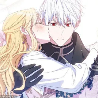 🖤 baiser, câlin, affection, romance, anime, couple, manhwa telegram sticker