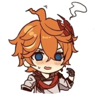 😚 Tartaglia Genshin Impact tartaglia, childe, genshin impact, animé, jeu, choqué whatsapp sticker
