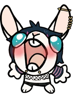 😃 Komasan Yo-kai Watch yokai watch, komasan, surprised, shocked, anime, cartoon, cute, sticker telegram sticker