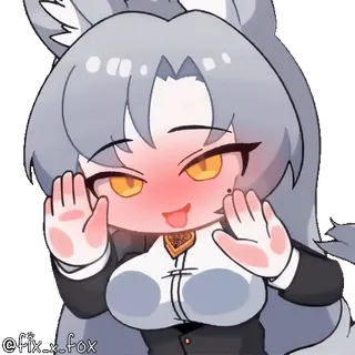 😍 @fix-x-fox アニメ, ステッカー, かわいい, 漫画, キツネ, キャラクター telegram sticker