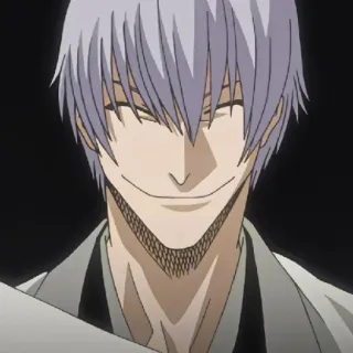 🐍 Gin Ichimaru Bleach Anime, Gin Ichimaru, Bleach, Charakter telegram sticker