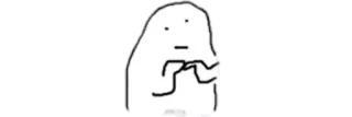 🧸 cartoon, character, sketch, doodle, blob telegram sticker