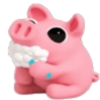 😶🌫️ 돼지, 동물, 만화, 분홍색, 귀여운 whatsapp sticker