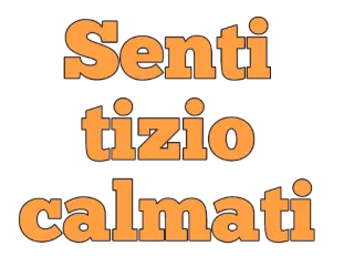 😌 Senti tizio calmati italian, text, expression, calm down telegram sticker