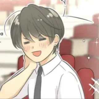 🎬 アニメ, 男の子, 漫画, 笑顔 telegram sticker