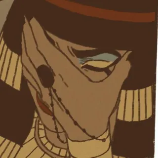 🤦‍♀ égyptien, ancien, pharaon, vintage, art, triste telegram sticker