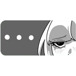💬 Anime, Manga, Menunggu, Berpikir, Titik, Gadis, Mata telegram sticker