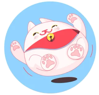 😂 кот, милый, стикер, животное, мультфильм, каваи whatsapp sticker