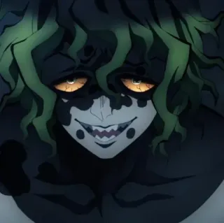 💀 Gyutaro Demon Slayer Аниме, Демон, Гютаро, Клинок, рассекающий демонов whatsapp sticker