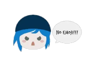 😠 NO EMOJI!!!! Эмодзи, Выражение, Реакция, Мультфильм, Разочарование telegram sticker
