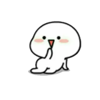 😳 cute, kawaii, cartoon, character, funny, adorable telegram sticker