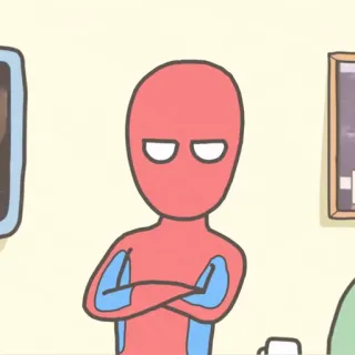 😡 Spider-Man Spider-Man, Superheld, Comic, Zeichentrick, Marvel telegram sticker