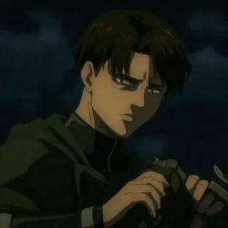 💈 Levi Ackerman Attack on Titan Anime, Ataque dos Titãs, Levi, Ackerman telegram sticker
