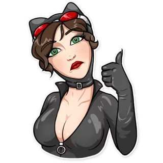 👍 Catwoman catwoman, dc comics, superheld, comicfigur, weibliche figur telegram sticker