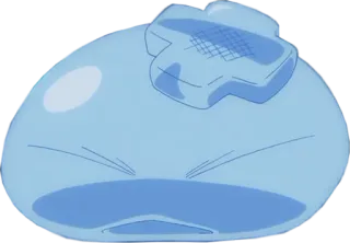 🤕 slime, bleu, blob, dessin animé telegram sticker