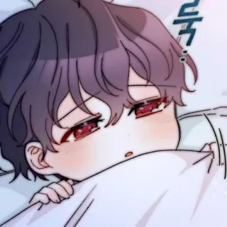 🧸 흑 Chibi, Anime, Menino, Sono, Fofo whatsapp sticker