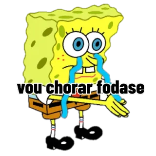 😭 Spongebob vou chorar fodase Spongebob, crying, cartoon, sticker telegram sticker